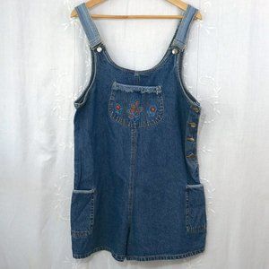 Vintage Basic Editions 90's Denim Shorteralls EUC